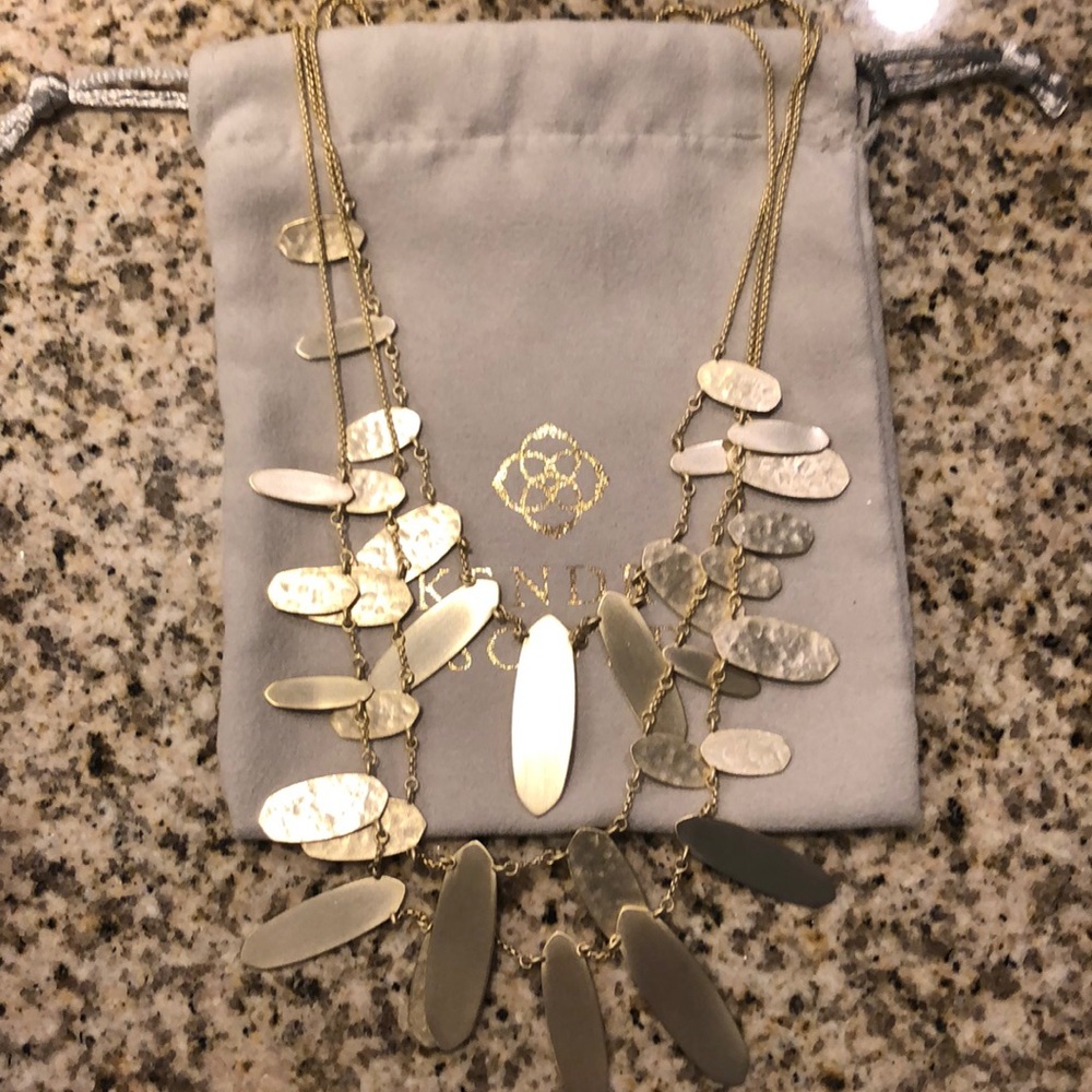 Gold Kendra Scott Statement Necklace